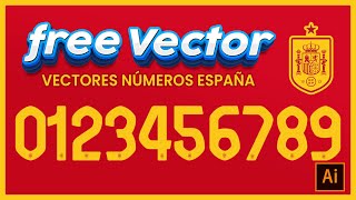 Vector Tipografía España Euro 2024 FREE DOWNLOAD [upl. by Spiegleman]