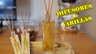 Difusores de aromas de Varillas o Mikado con alcohol y flores  Aromaterapia  DIY  Craft [upl. by Severin]