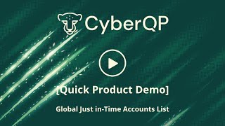 Quick Product Update Global Just inTime Accounts List [upl. by Minnaminnie]