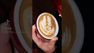 triple rosetta coffee cafe latte barista artist cappuccino kaffee [upl. by Tait]