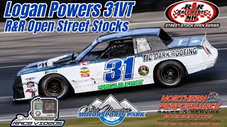 Logan Powers 31VT  Open Street Stock  9th Place Finish  White Mountain Motorsports Park  9724 [upl. by Allare]