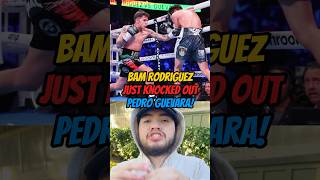 BAM RODRIGUEZ JUST KNOCKED OUT PEDRO GUEVARA IN ROUND 3trending youtubeshorts viralvideo fyp [upl. by Darrin]