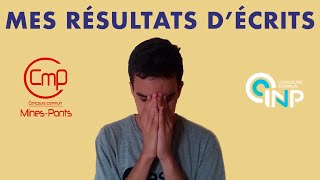 mes résultats d’admissibilité au concours français ccinp  mines ponts [upl. by Oker]