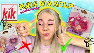 KIDS MAKEUP CHALLENGE 👧🏼💄 MAKIJAŻ KOSMETYKAMI DLA DZIECI Z KIK Vol2  Pattje [upl. by Ritchie235]