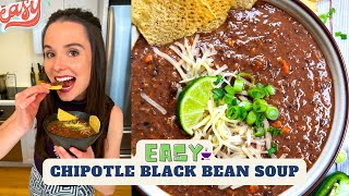 Chipotle Black Bean Soup Recipe [upl. by Enelrae]