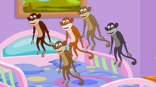 Nursery Rhyme Street  Five Little Monkeys Song  Popular Nursery Rhymes and Kids Songs  Ep 7 [upl. by Hereld]