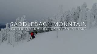 Saddleback Ski Resort  Rangeley Maine  Top to Bottom Run thru Casablanca Glade  Indy Pass  HD4K [upl. by Burra317]