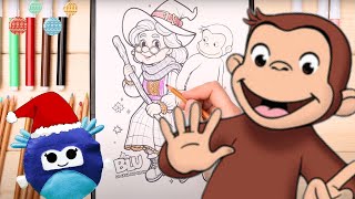 Curioso come GEORGE e la BEFANA  Video per bambini  Disegniamo e Coloriamo [upl. by Caria491]