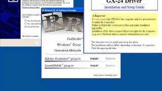 Installing Roland CutStudio for the Roland GX24 [upl. by Fitalludba]