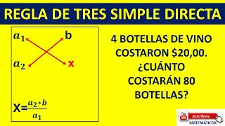 881 REGLA DE TRES SIMPLE DIRECTA [upl. by Maya]