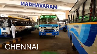 Chennai New Bus Station Madhavaram Inter City Bus Terminal  MMBS  MTC [upl. by Henson]