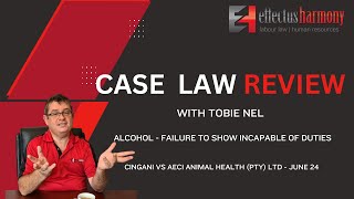 CASE LAW REVIEW Alcohol  Failure to show Incapable of Duties [upl. by Ttayh]