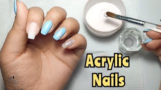 Acrylic Nails for beginners 💅🏻 خطوات اكريليك الاظافر للمبتدئين 💅🏻 How to do Acrylic Nails [upl. by Airdna]