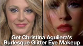 How to Get Christina Aguileras Glitter Burlesque Makeup [upl. by Brass727]