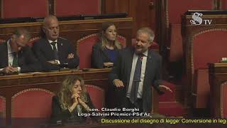 CLAUDIO BORGHI INTERVIENE SUL DECRETO OMNIBUS ALLA CAMERA DEI DEPUTATI [upl. by Atined321]