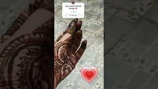 Must try this design music mehndi viral ytshorts [upl. by Nodyarb453]