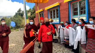 Welcoming His Eminence Dzongsar Jamyang Khyentse Rinpoche at Phortse Thakiri Chholing Gomba  Nepal [upl. by Jocelyne844]