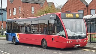 Go North East Optare Versa 8317 Leaves Leam Lane Fewster Square [upl. by Bethesde]