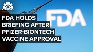 FDA holds briefing after granting PfizerBioNTech’s Covid vaccine full approval — 8232021 [upl. by Dlorag478]