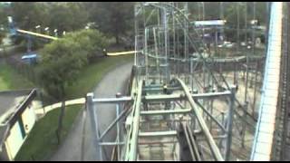 Pepsi Python Roller Coaster Front Seat POV Coney Island Cincinnati Ohio [upl. by Vatsug529]