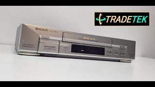 Panasonic NVFJ600 VCR PlayerRecorder  First Look amp Demo [upl. by Nairim]