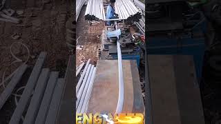 Pipe rolling in Different Rollers shortsvideo machine automachine [upl. by Ahsekam]