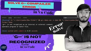 g is not recognized as an internal or external command visual studio code [upl. by Ainoet]