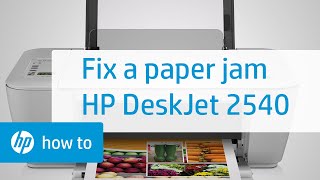 Fixing a Carriage Jam  HP Deskjet 2540 AllinOne Printer  HP [upl. by Treve]