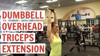 Dumbbell Overhead Triceps Extension [upl. by Blondie]