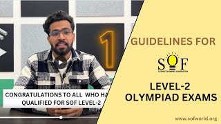 SOF Level2 Guidelines  Science Olympiad Foundation  Olympiad Exams [upl. by Ojimmas]