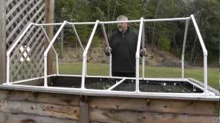 Build A Mini Greenhouse For Raised Beds [upl. by Maurer]