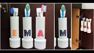 15 cool ways to organize Toothbrush at home  Toothbrush holder ideas DIYPROCESSBYHEMA [upl. by Ahsier37]