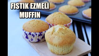 FISTIK EZMESİ VE MUZ DOLGULU MUFFIN TARİFİ  Yumuşacık Çok Lezzetli Garanti Muffin Kek [upl. by Bazar604]