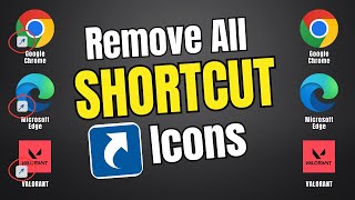 Lets Remove all SHORTCUT ICONS From the Desktop Apps on Windows [upl. by Korff243]