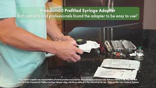 Freedom60 Prefilled Syringe Adapter  Quick Load and Remove Demo [upl. by Ahseekat]