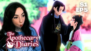 JINSHIS HAIRPIN  The Apothecary Diaries Episode 5 Reaction [upl. by Nnel]