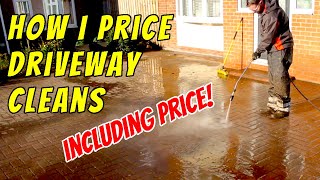 How I price Driveway Cleaning in the UK  Gardening Business  Pressure Washing [upl. by Budde]