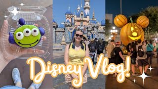 DISNEYLAND VLOG  Trying Disney Halloween Snacks and MORE [upl. by Iyre]