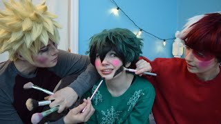 BNHA Boys Sleepover My Hero Academia Cosplay Skit [upl. by Bille]