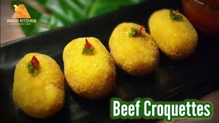 BEEF CROQUETTES  Kroket Kentang [upl. by Ignatius238]