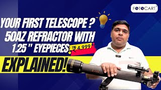 Perfect Budget Telescope at Affordable Price  Kson 50mm Refractor Telescope Review FOTOCART INDIA [upl. by Ecaroh]