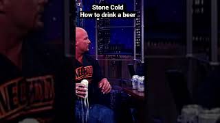 Stone Cold Teaches How To Drink Beer shorts [upl. by Anuahsed927]