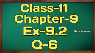 Class11 Ex92Q6  Sequence and Series  NCERT Math [upl. by Trub]