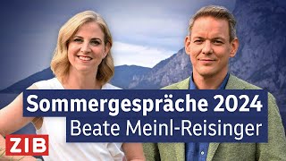 ORF Sommergespräch mit Beate MeinlReisinger  05082024 [upl. by Hyacinth]