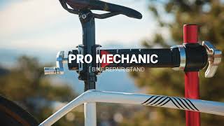 Feedback Sports Pro Mechanic Bike Repair Stand Feature Walk Through [upl. by Aneelas]