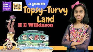 Topsy Turvy Land poem  CBSE 5th English [upl. by Anaehr]