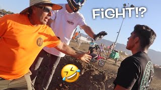 FIGHT BREAKS OUT AT PIT BIKE RACE [upl. by Eliza690]