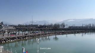 Zurich Lake Beautiful views From Ferry Switzerland [upl. by Azal]