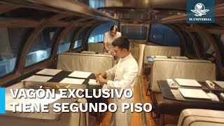 Así es el vagón VIP donde viajó AMLO en la inauguración del Tren Interoceánico [upl. by Elum]