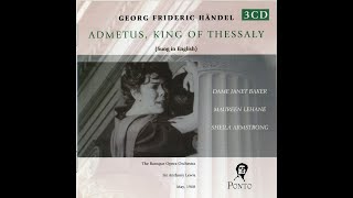 Georg Friedrich Händel 16851759  Admetus King of Thessaly HWV22 Opera Anthony Lewis [upl. by Hester216]